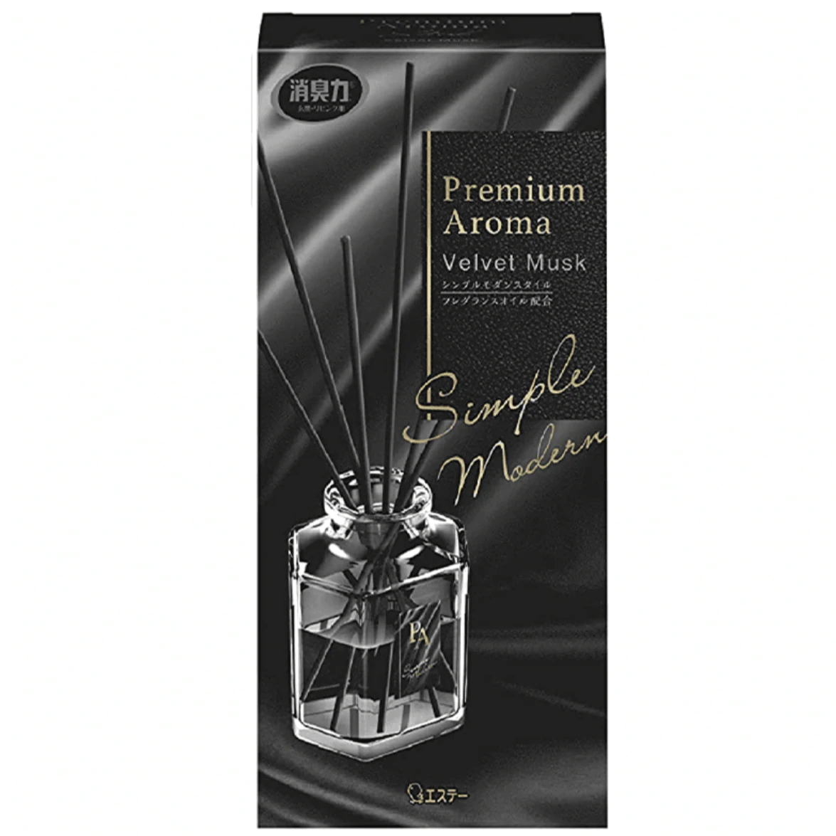 ST Shoushuuriki Premium Aroma Stick Освежитель воздуха с ротанговыми палочками Бархатный мускус 50 мл