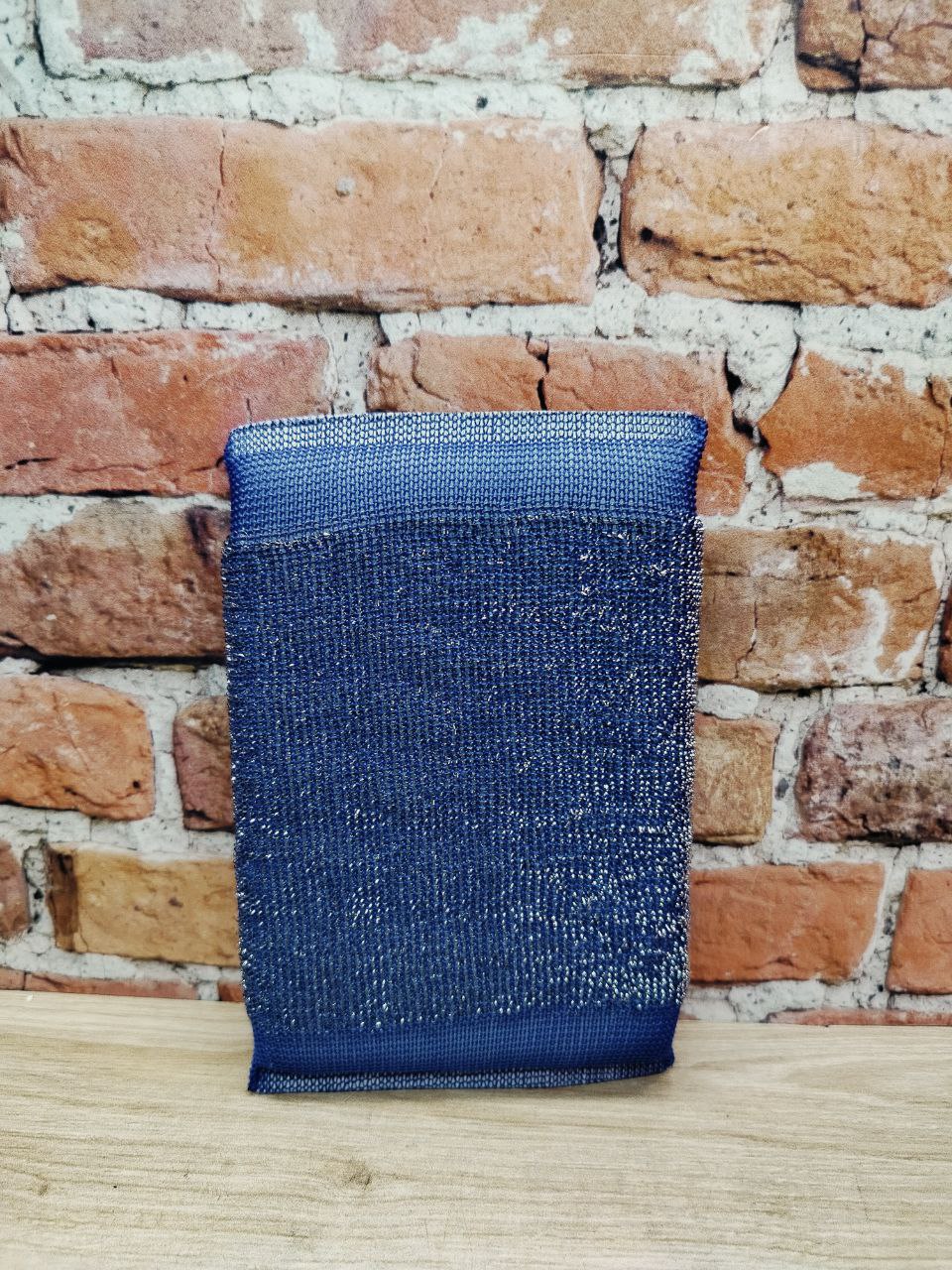 Mr. King of House Keeping Wool Stainless Scrubber Губка металлизированная для мытья посуды 14,5*9,5*1,5 см