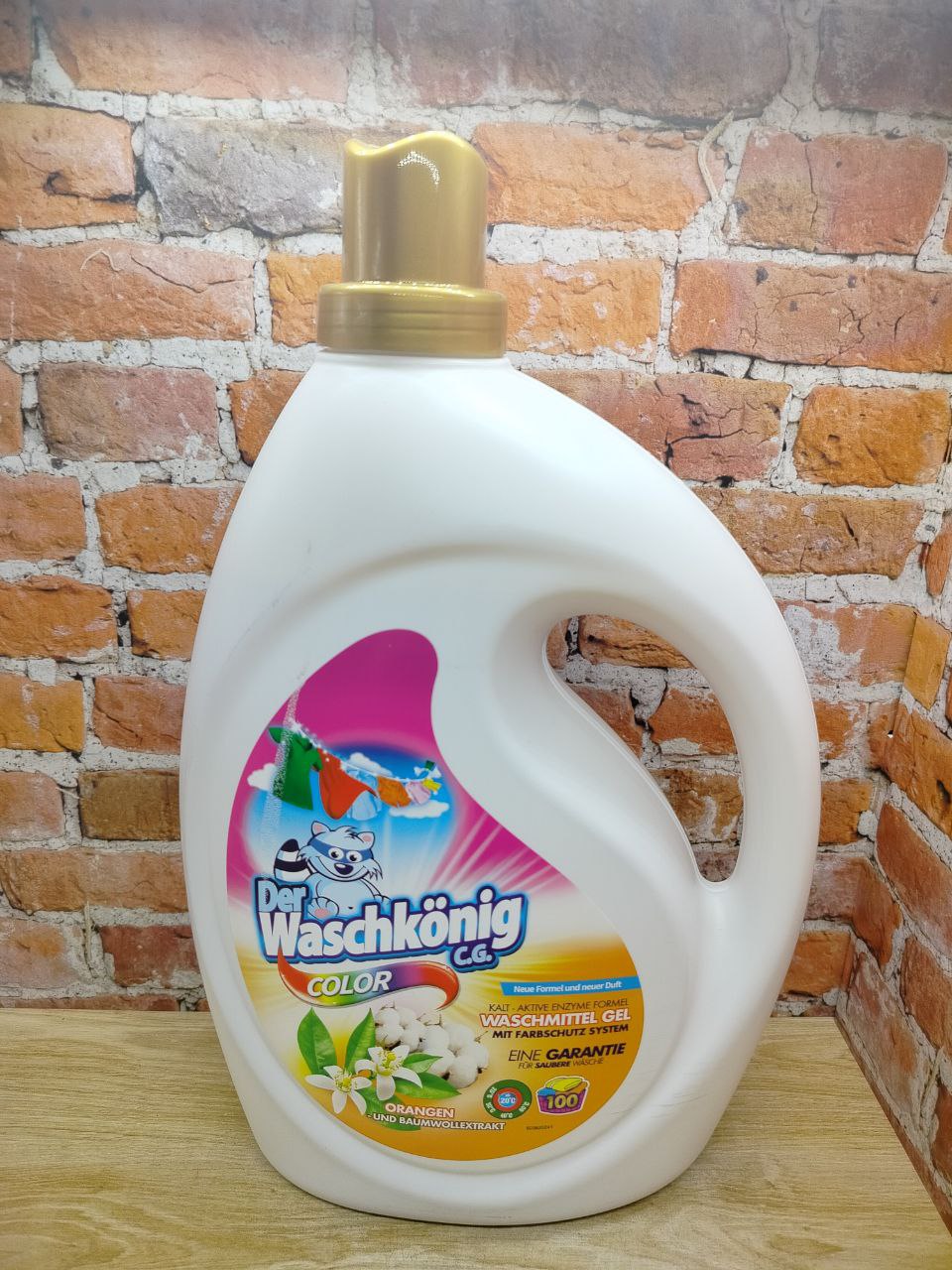 Der Waschkonig C.G. Waschmitel Gel Color Orange Oil Гель для стирки цветных тканей c Апельсиновым маслом 3 л на 100 стирок