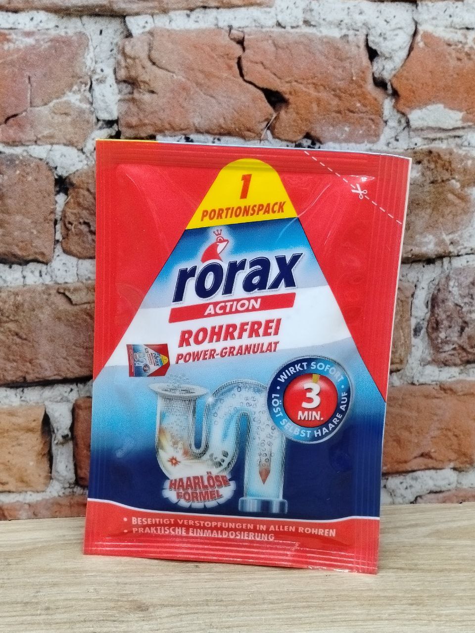 Rorax Power-Granulat Чистящее средство в гранулах для сливных труб 60 гр
