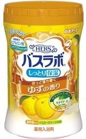 Hakugen Earth HERS Bath labo Увлажняющая соль для ванны с восстанавливающим эффектом с гиалуроновой кислотой Аромат Юдзу Банка 680 гр