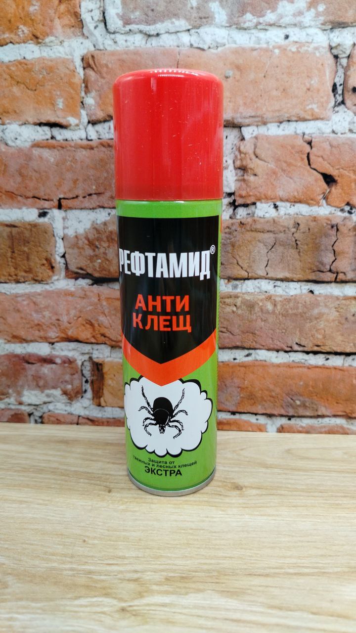 Рефтамид экстра Антиклещ Аэрозоль инсектоакарицидный от таежных и лесных клещей 145 мл