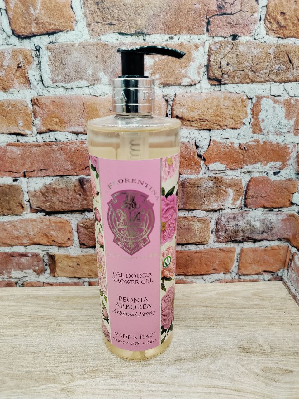 La Florentina Shower Gel Arboreal Peony Гель для душа увлажняюший с оливковым маслом и экстрактом Изысканного пиона 500 мл