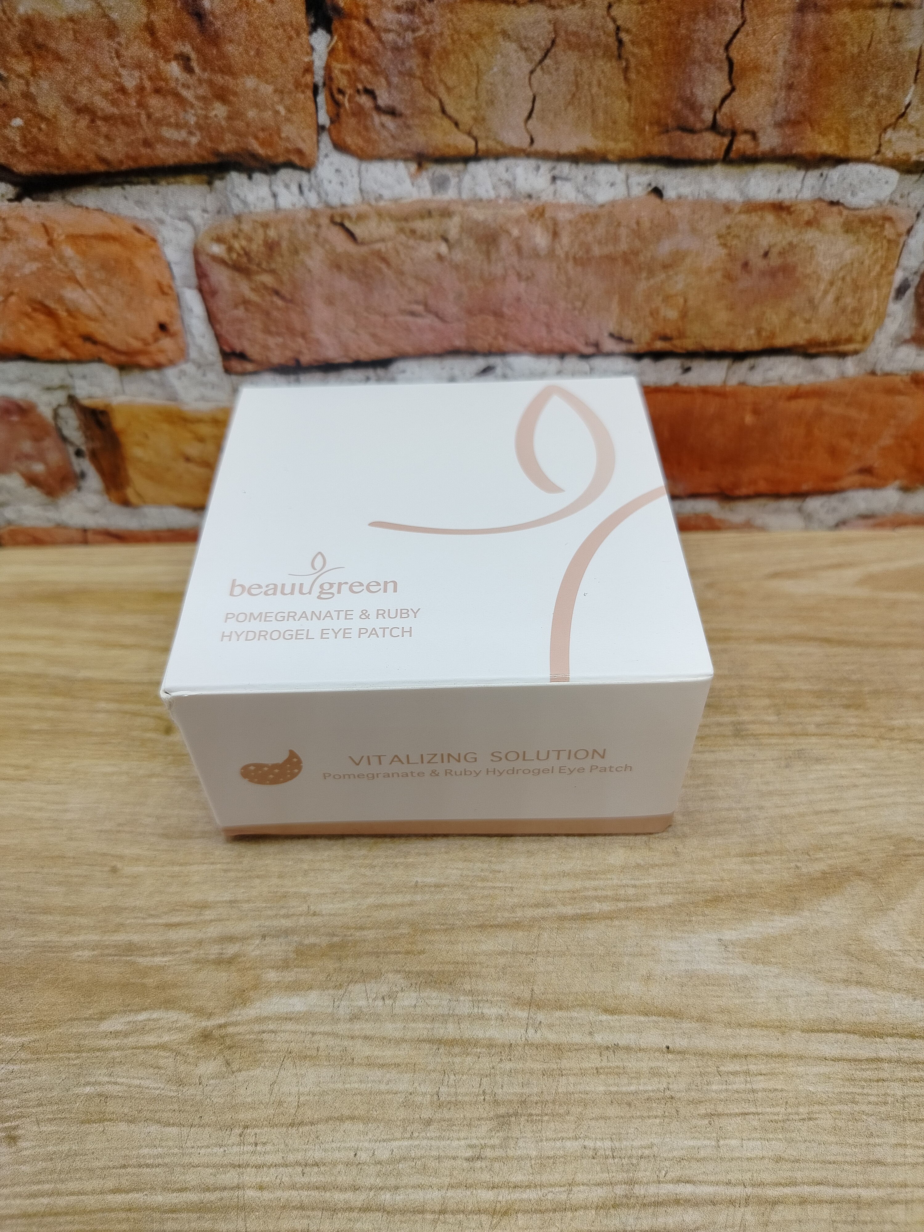 BeauuGreen Hydrogel Eye Patch Vitalizing Solution Pomegranate & Ruby Гидрогелевые патчи для кожи вокруг глаз с экстрактом граната и рубиновой пудрой 60 шт 90 гр