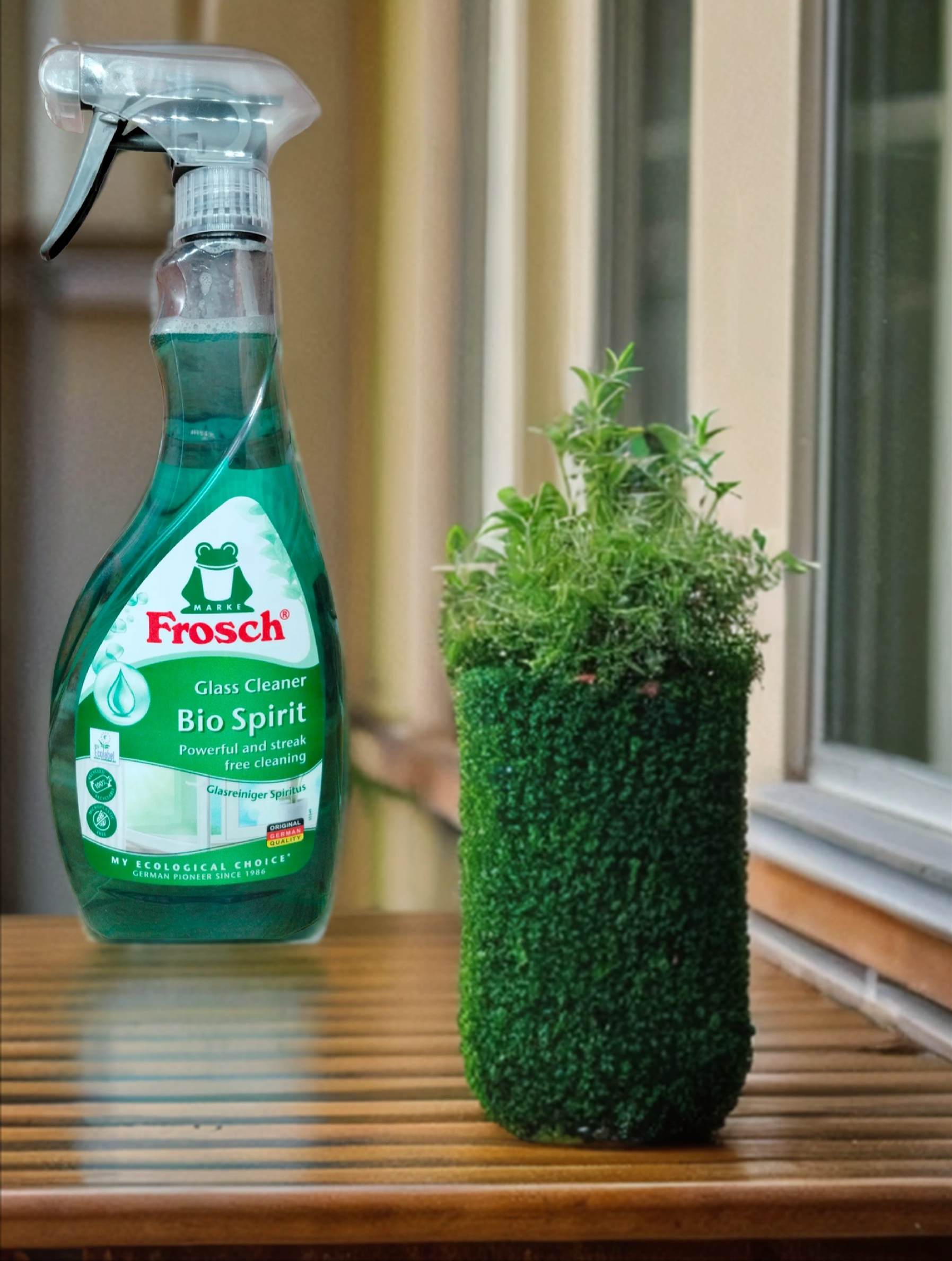Frosch Glass Cleaner Bio Spirit Спрей для чистки стекл, зеркал и гладких поверхностей 500 мл