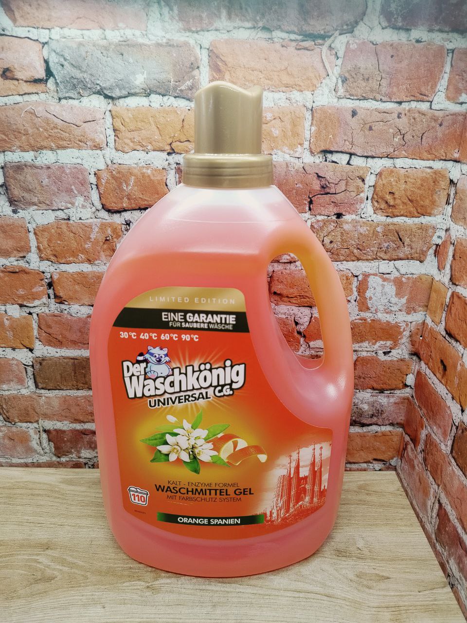 Der Waschkonig C.G. Waschmitel Gel Universal Orange Spanien Гель для стирки универсальный Испанский апельсин 3,305 л на 110 стирок