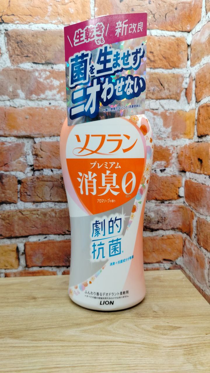 Lion Soflan 204 Ополаскиватель для белья антибактериальный с ароматом цветочного мыла 510 мл