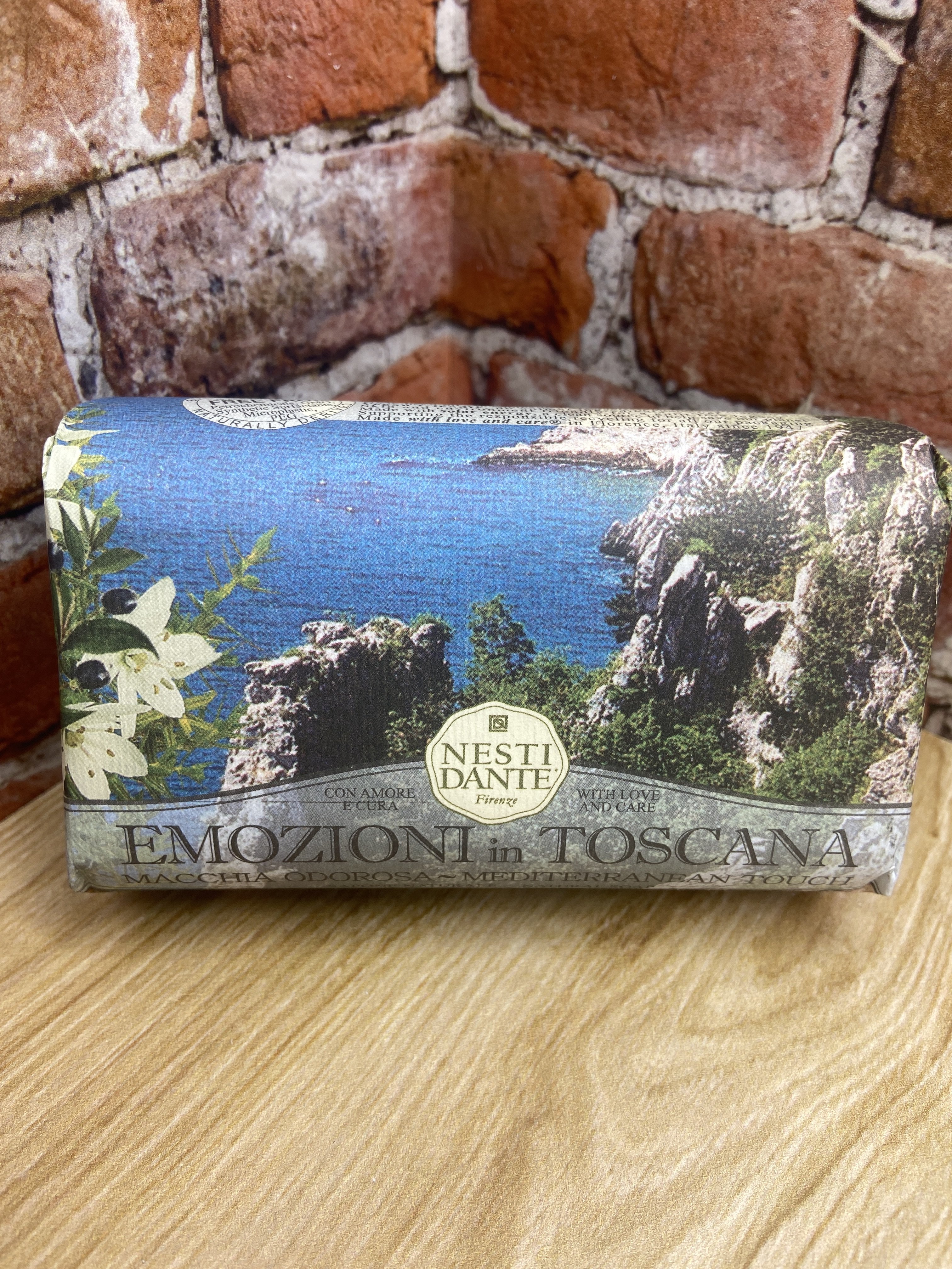 Nesti Dante Emozioni in Toscana Natural Soap Mediterranean Touch Мыло натуральное Прикосновение Средиземноморья 250 гр