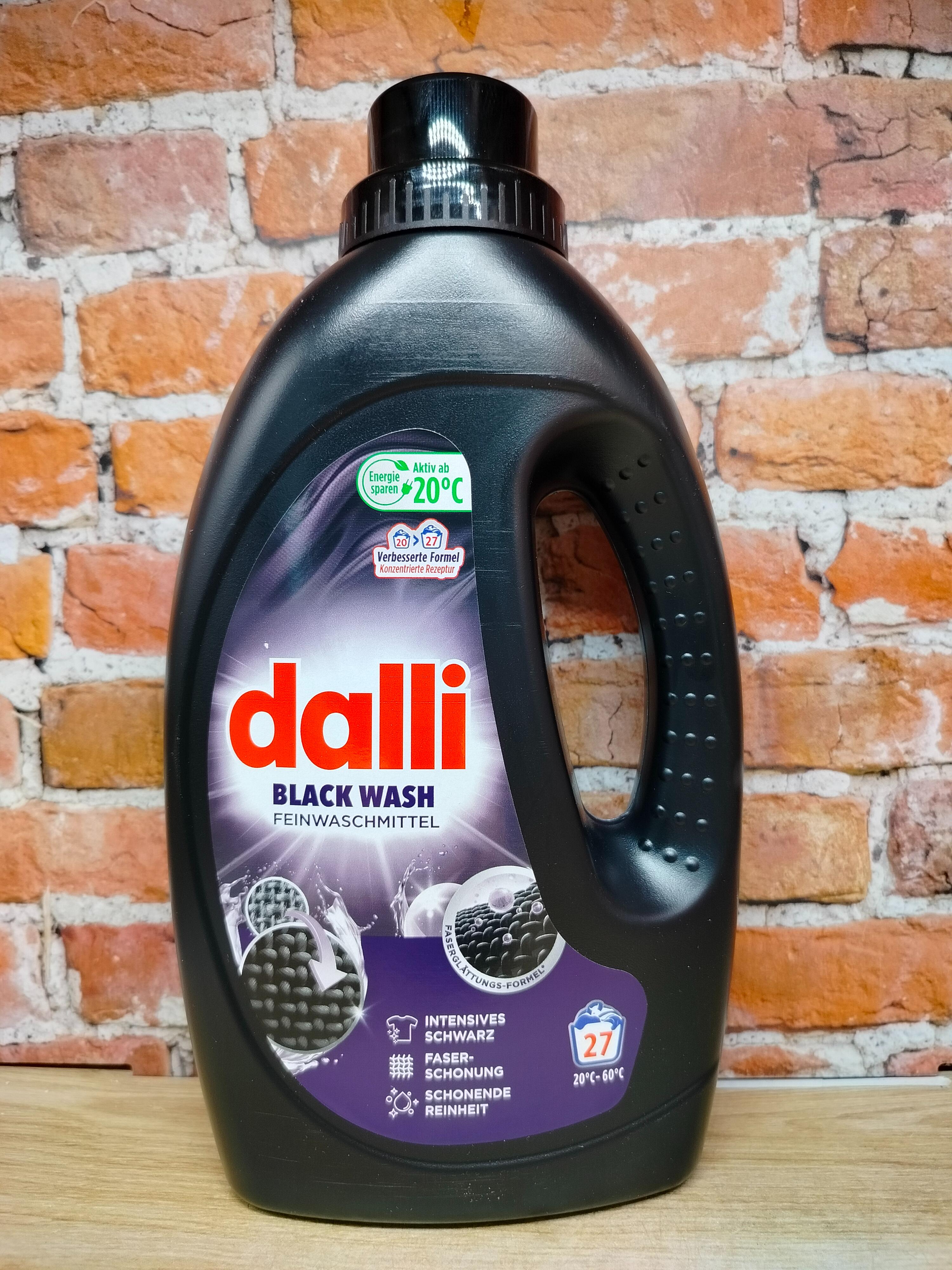 Dalli Black Wash Универсальное жидкое средство для стирки черных и темных тканей для любого текстиля 1,1 л на 20 стирок