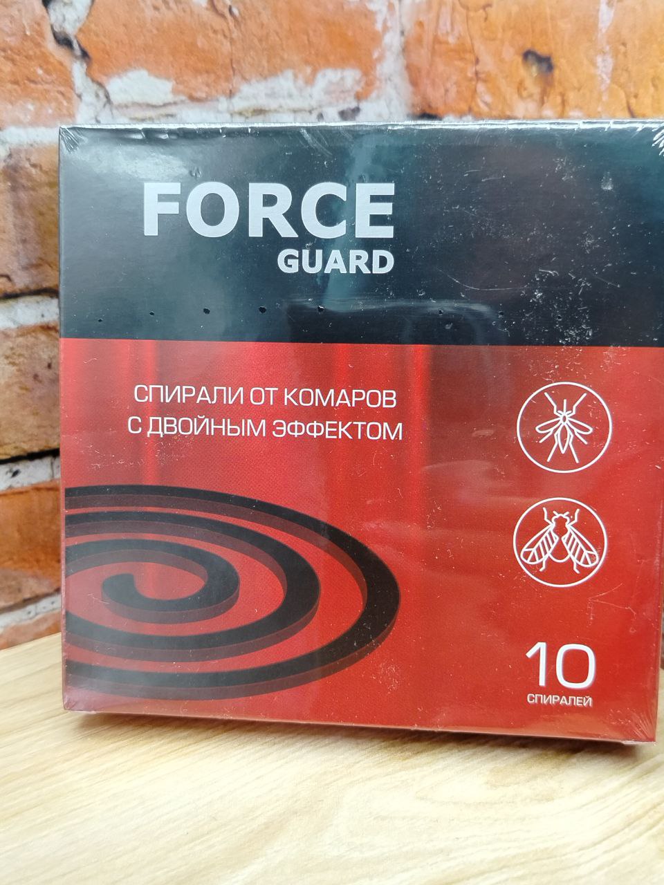 Force Guard Спирали от комаров Двойной эффект красные 10 шт