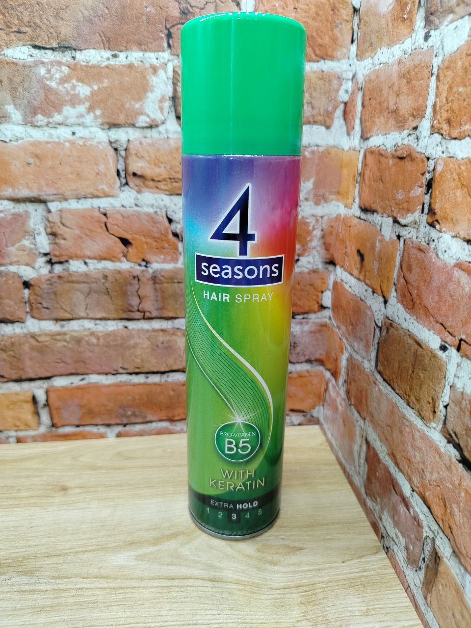 4 Seasons Hair Spray Pro-Vitamin B5 3 Extra Hold Лак для волос с протеинами шелка Экстра фиксация 265 мл