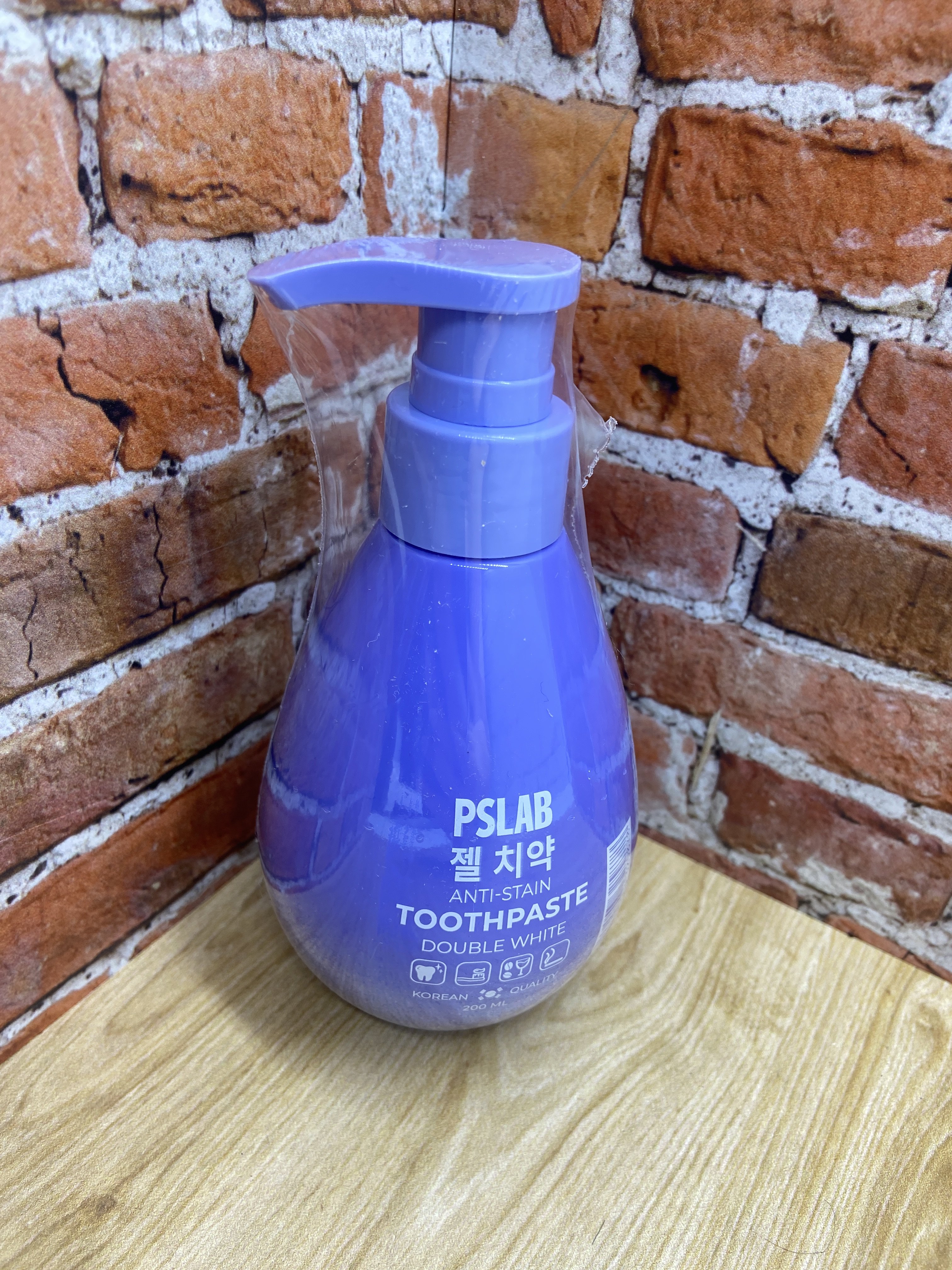 PSLAB Toothpaste Anti-Stain Double White Зубная паста отбеливающая 200 мл