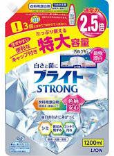 Lion Bright Strong Гель-отбеливатель кислородный для стройких загрязнений Супер Яркость с антибактериальным эффектом 1200 мл в мягкой упаковке