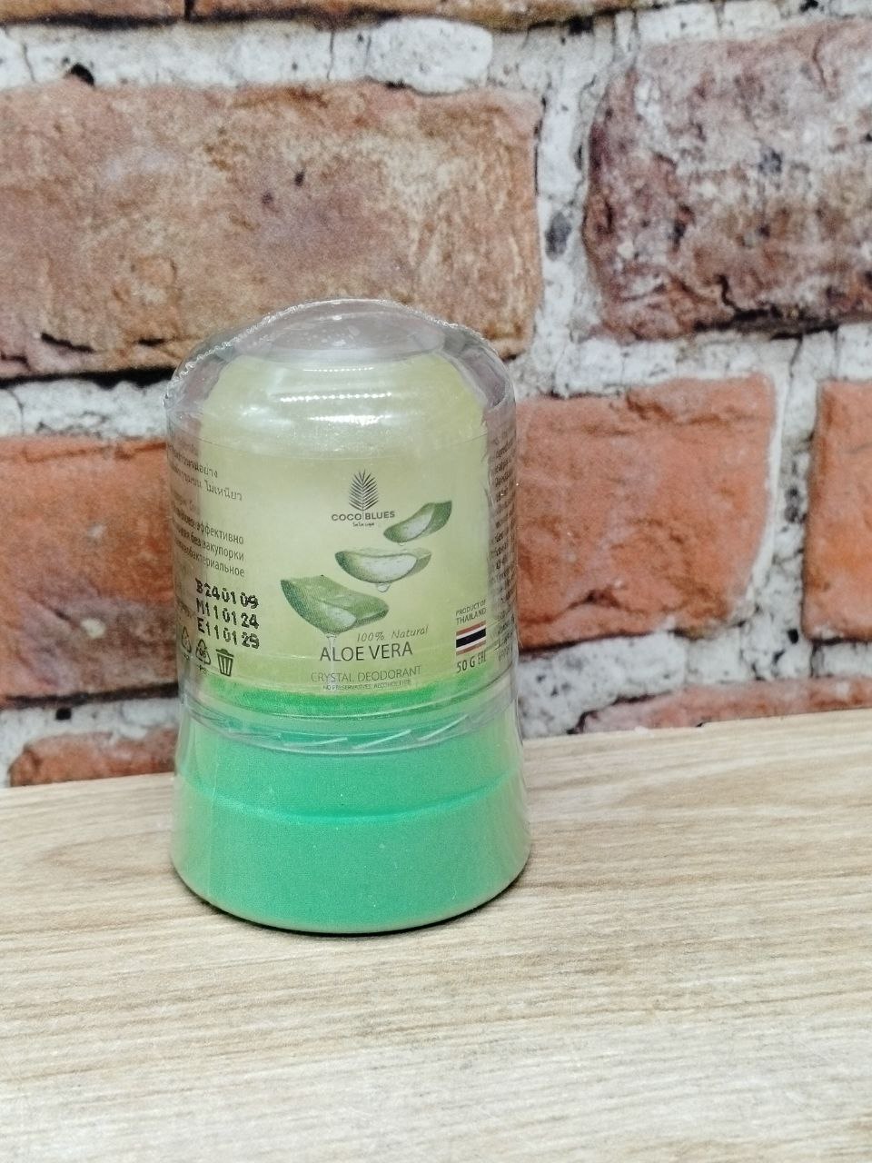 Coco Blues Crystal Deodorant Aloe Vera Дезодорант кристаллический Алое 50 гр