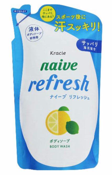 Kracie Naive Жидкое мыло для тела аромат цитрусовых 380 мл сменный блок