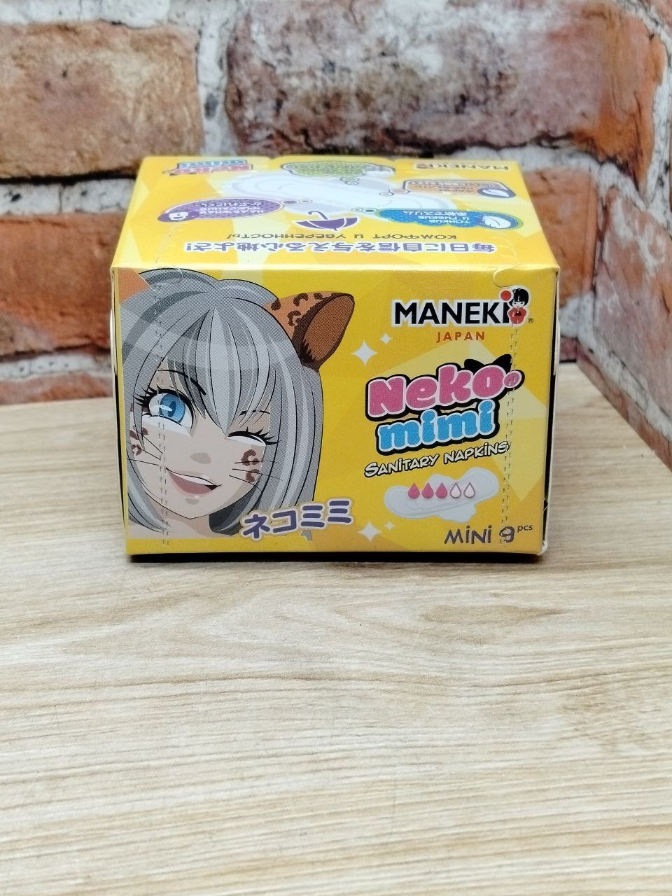 Maneki Neko-Mimi Прокладки гигиенические женские мини 18 см 9 шт