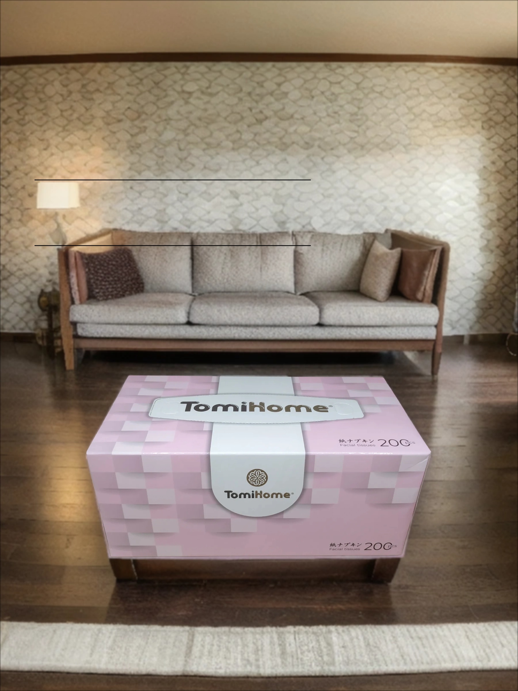 TomiHome Geometry Салфетки-выдергушки бумажные двухслойные 18*18 см 200 шт 3 коробки