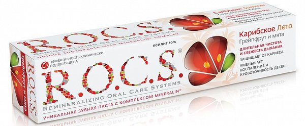ROCS Зубная паста Грейпфрут и Мята 74 гр